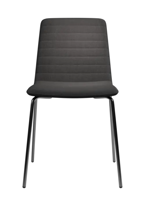 ARCA MEET CHROME, židle konferenční, chrom kříž, látka tmavě šedá